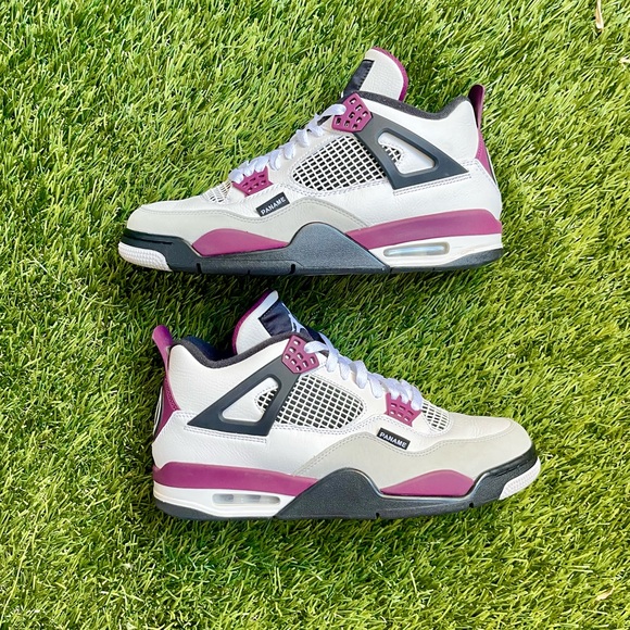 Jordan 4 Retro Paris Saint-Germain Bordeaux Size 10 - Picture 3 of 11